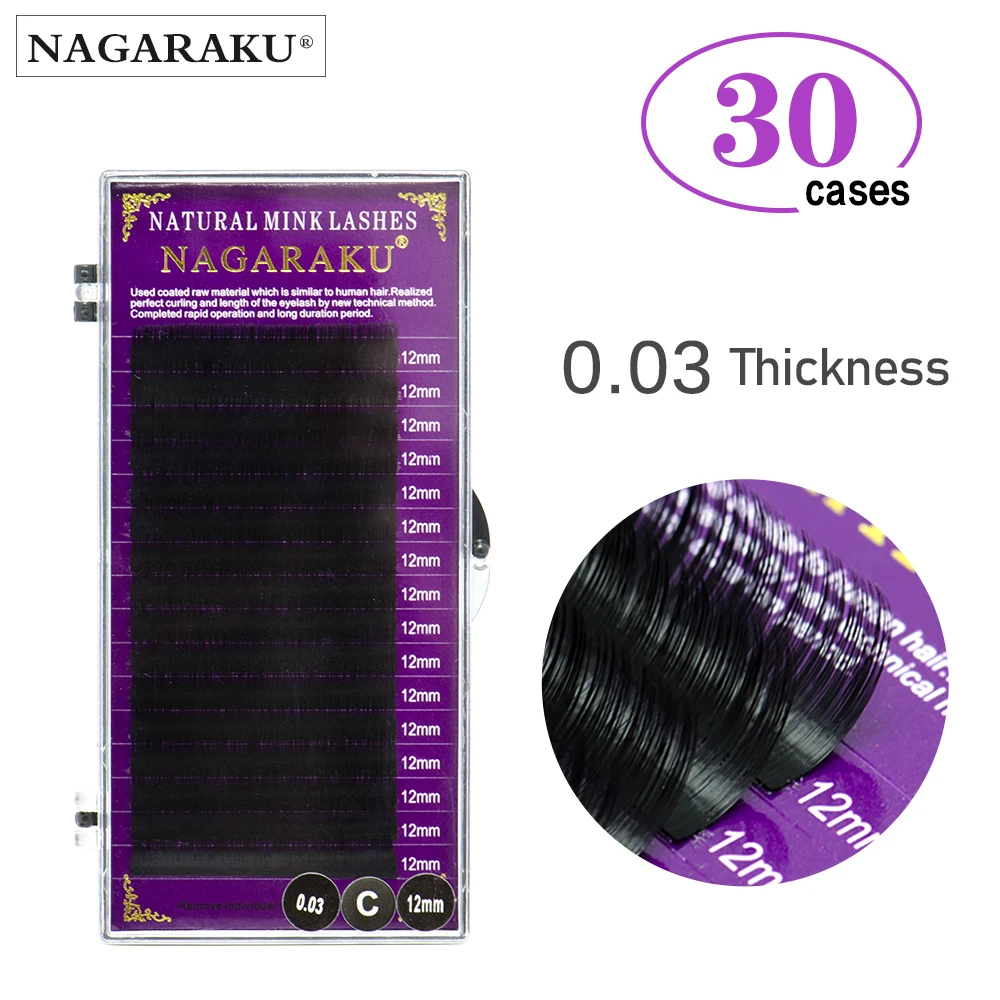 NAGARAKU 30 cases Individual Eyelashes Faux Mink Eyelashes Extensions Artificial False Eyelashes 0.03 Premium soft
NAGARAKU 30 cases Individual Eyelashes Faux Mink Eyelashes Extensions Artificial False Eyelashes 0.03 Premium soft