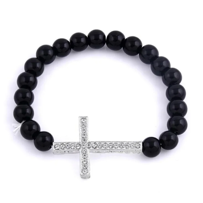 QIBEI Wholesale Unisex High imitation pearl Cross Men Bracelet Hand Work 7 color options Matte Beaded Bracelets
QIBEI Wholesale Unisex High imitation pearl Cross Men Bracelet Hand Work 7 color options Matte Beaded Bracelets