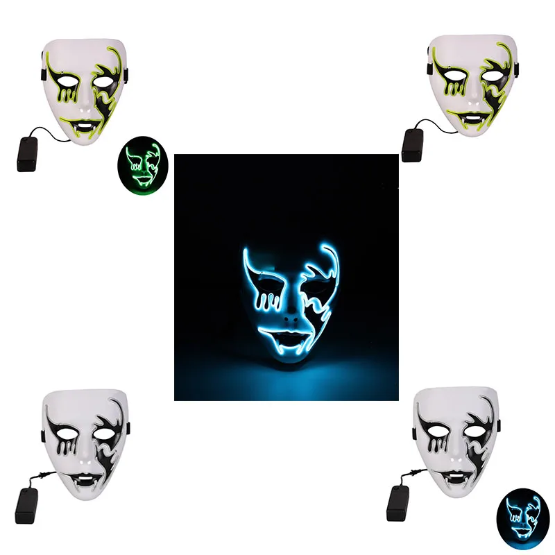 Led Mask Halloween Party Masque Masquerade Masks Neon Maske Light Glow In The Dark Horror Costume Party Cosplay
Led Mask Halloween Party Masque Masquerade Masks Neon Maske Light Glow In The Dark Horror Costume Party Cosplay