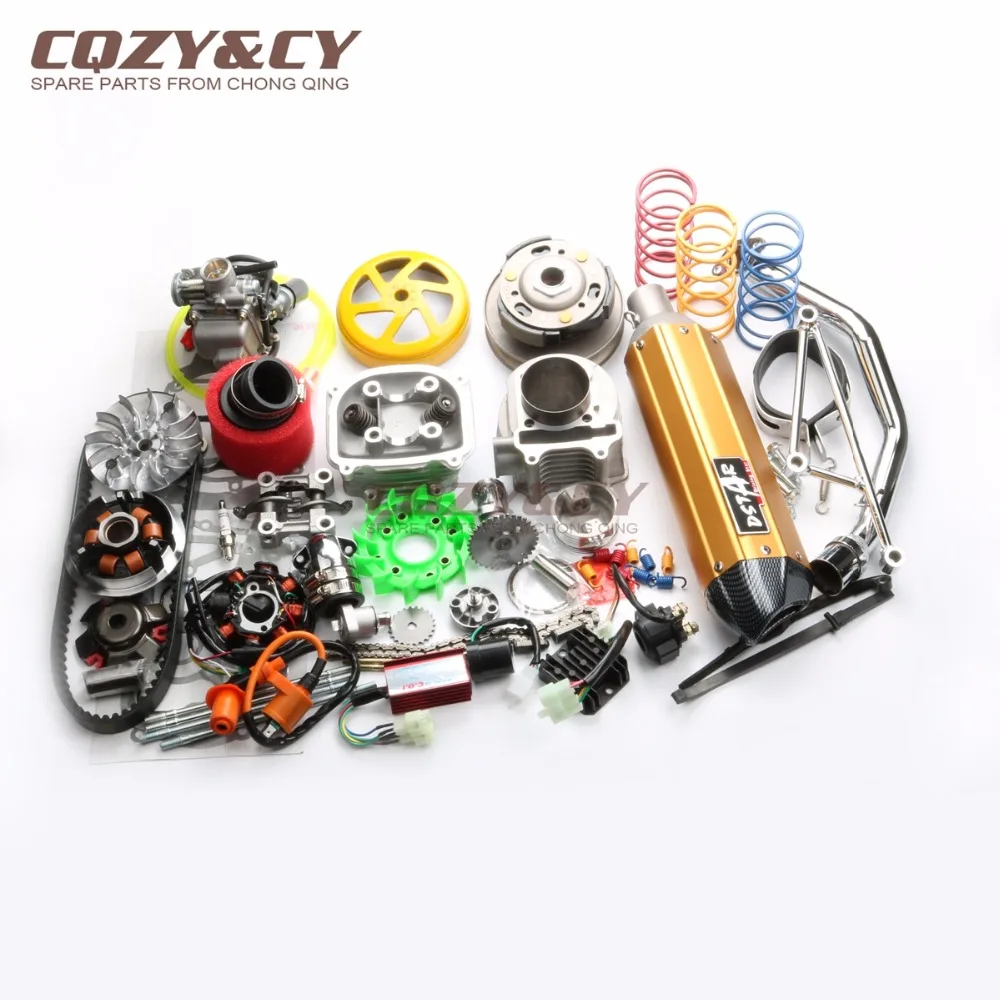61mm 180cc Big Bore Performance Kit for GY6 150cc 157QMJ Chinese Scooter Parts Yellow
61mm 180cc Big Bore Performance Kit for GY6 150cc 157QMJ Chinese Scooter Parts Yellow