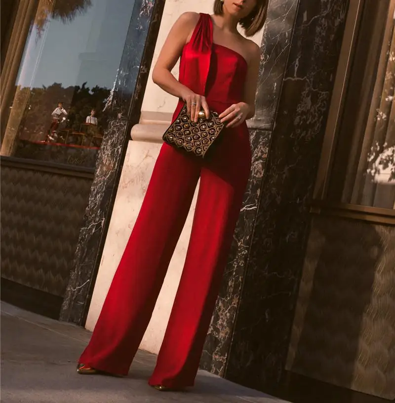 GETSRING Women Jumpsuit High Waist Women Rompers Loose Satin Red Rompers Womens Jumpsuit High Grade Banquet Thin Summer 2018
GETSRING Women Jumpsuit High Waist Women Rompers Loose Satin Red Rompers Womens Jumpsuit High Grade Banquet Thin Summer 2018