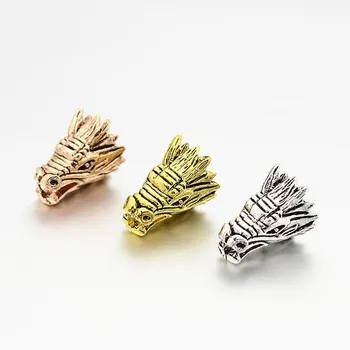 100pcs Mixed Color Tibetan Style Alloy Animal 3D Dragon Head Beads for Jewelry Making DIY Bracelet Necklace 17x11x11mm Hole: 3mm
100pcs Mixed Color Tibetan Style Alloy Animal 3D Dragon Head Beads for Jewelry Making DIY Bracelet Necklace 17x11x11mm Hole: 3mm