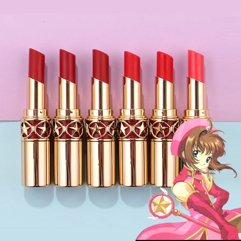 New Cardcaptor Sakura Lipstick Makeup Lips Star Charm Cosmetic Beauty Makeup Lip Stick Long Lasting Moisturizing Lipstick 
New Cardcaptor Sakura Lipstick Makeup Lips Star Charm Cosmetic Beauty Makeup Lip Stick Long Lasting Moisturizing Lipstick