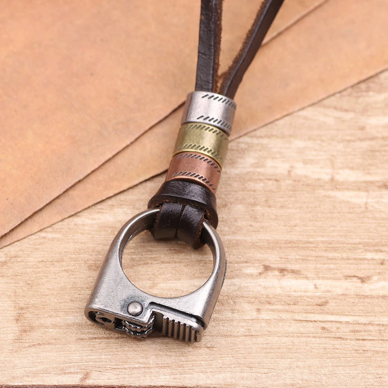F&U Vintage Lighter Shape Pendant Necklace Genuine Cow Leather Pendent Adjustable Chain Jewelry Fine For Men and Women And Gift
F&U Vintage Lighter Shape Pendant Necklace Genuine Cow Leather Pendent Adjustable Chain Jewelry Fine For Men and Women And Gift