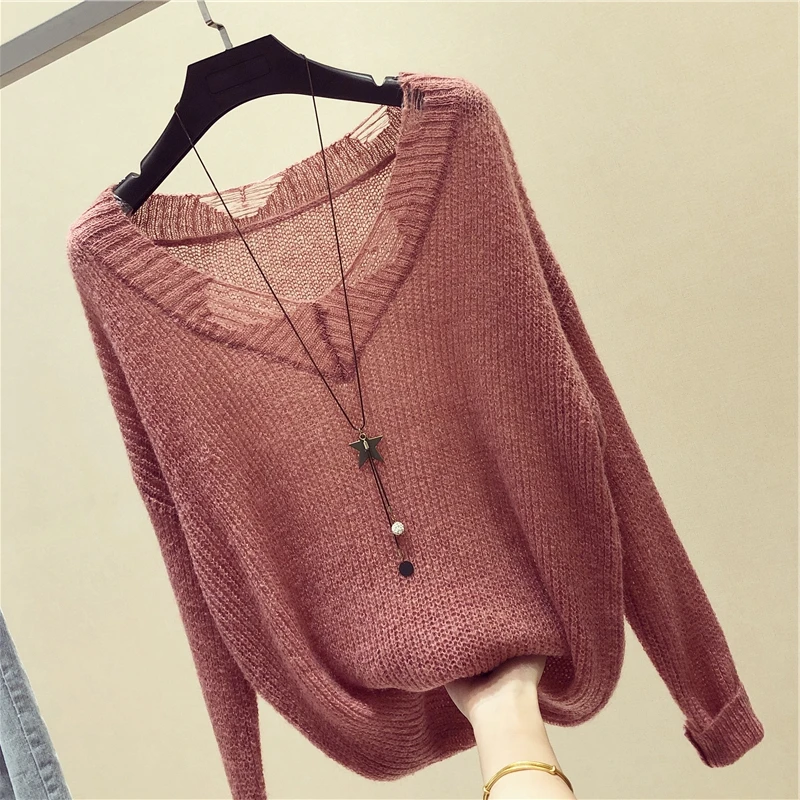 Autumn Women Sweaters Fashion 2018 New Knitted Jumper Casual Loose V-neck Long-sleeved Crop Pullover Sweater Female Outwear Coat
Autumn Women Sweaters Fashion 2018 New Knitted Jumper Casual Loose V-neck Long-sleeved Crop Pullover Sweater Female Outwear Coat