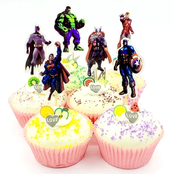 Wholesale 720pcs The Avengers Hulk Cake Toppers Picks Cartoon Cupcake Topper Children Kids Birthday Party Decoration Supplies
Wholesale 720pcs The Avengers Hulk Cake Toppers Picks Cartoon Cupcake Topper Children Kids Birthday Party Decoration Supplies