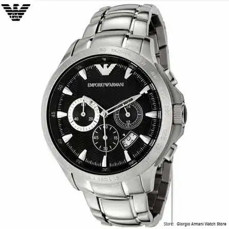 Original Armani Men's Quartz Watch, Multifunction Timepiece Waterproof, Armani Men's AR0636