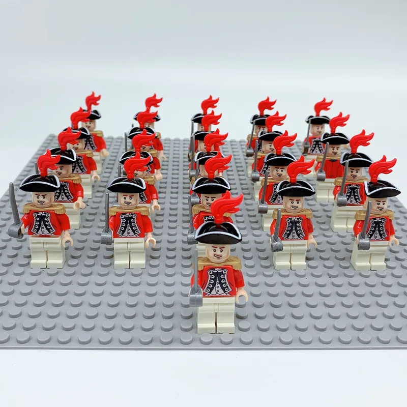 21PCS Roymal solider lingly Imperial Red Coat Soldier w/Shako & Musket Collectible blocks Building Blocks Children Gift Toys
21PCS Roymal solider lingly Imperial Red Coat Soldier w/Shako & Musket Collectible blocks Building Blocks Children Gift Toys