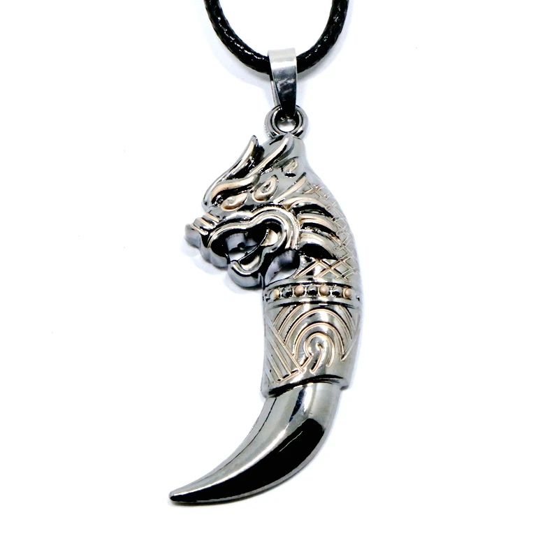 New beads Chain Necklaces Pendants Silver Plated leather Necklaces Charm Long Wolf pendant Necklace men Fashion Jewelry
New beads Chain Necklaces Pendants Silver Plated leather Necklaces Charm Long Wolf pendant Necklace men Fashion Jewelry