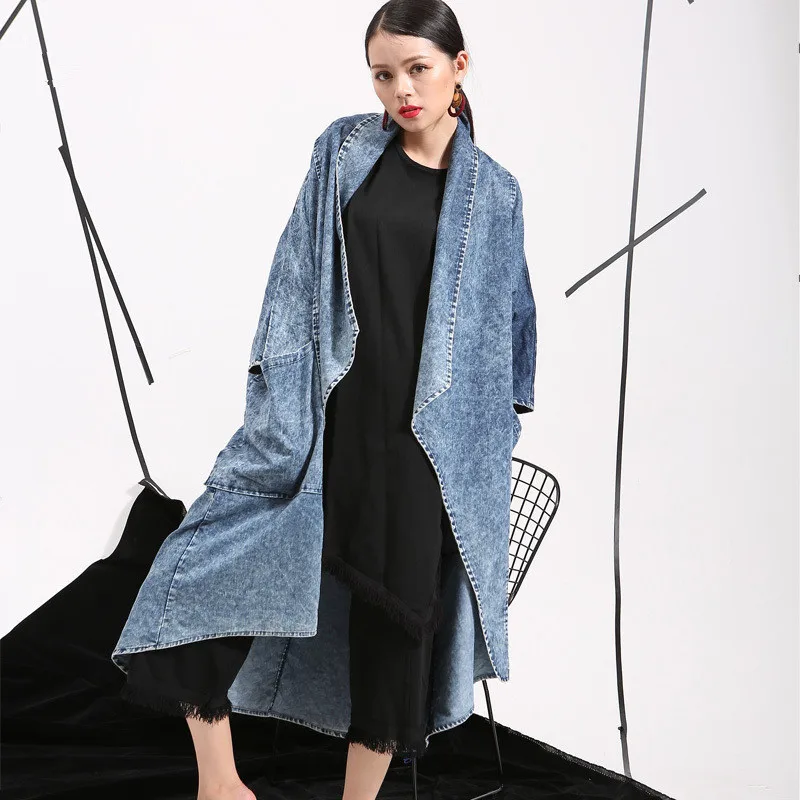 Fashion Elegant Vintage Denim Spring Jacket For Women Solid Color Long Open Stitch Coats Casual Womens Basic Jackets MA50209
Fashion Elegant Vintage Denim Spring Jacket For Women Solid Color Long Open Stitch Coats Casual Womens Basic Jackets MA50209