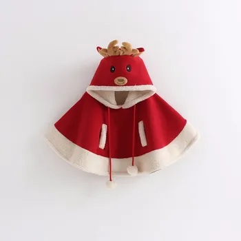 Christmas Winter Jacket Coat For Girls Capes Fleece Children Thick Velvet Baby Girls Cloak Moose Kids Hooded Jackets
Christmas Winter Jacket Coat For Girls Capes Fleece Children Thick Velvet Baby Girls Cloak Moose Kids Hooded Jackets