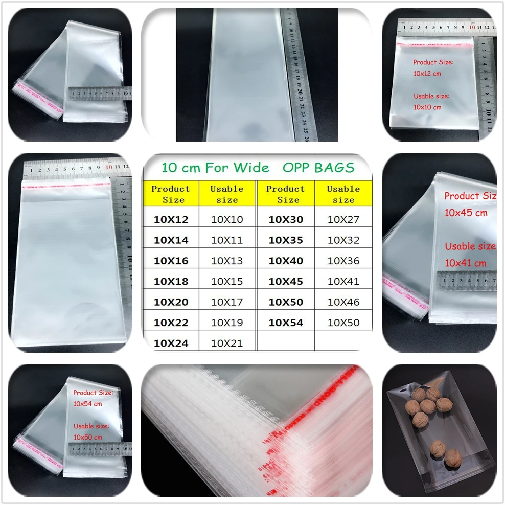 NEW width 10cm Clear Transparent Plastic OPP Self Adhesive Seal Bag Resealable 30-50pcs
NEW width 10cm Clear Transparent Plastic OPP Self Adhesive Seal Bag Resealable 30-50pcs