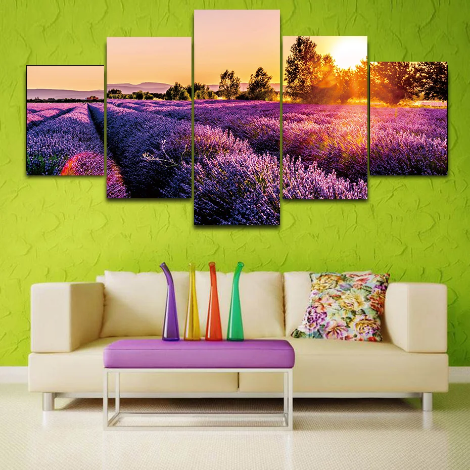 5 Piece Sunset Prints Posters Lavender Canvas Painting On The Wall Natural Landscape Art Decorative Picture For Living Room Home
5 Piece Sunset Prints Posters Lavender Canvas Painting On The Wall Natural Landscape Art Decorative Picture For Living Room Home