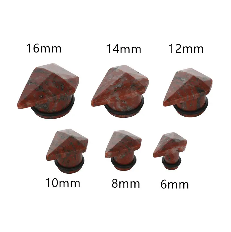 Lot60pcs алмазные камни Ушные Тоннели затычки для ушей пирсинг украшения тела