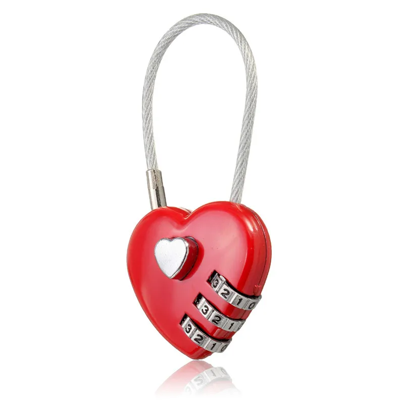 MTGATHER Love Password Lock Wire Rope Lock Travel Bags Three Bit Digital Lock Resettable Combination Padlock Heart
MTGATHER Love Password Lock Wire Rope Lock Travel Bags Three Bit Digital Lock Resettable Combination Padlock Heart