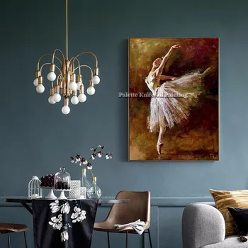 Hand Painted Ballet Dancer Picture Modern Abstract Palette Knife Oil Painting On Canvas Wall Art For Living Room Home Decoration
Hand Painted Ballet Dancer Picture Modern Abstract Palette Knife Oil Painting On Canvas Wall Art For Living Room Home Decoration