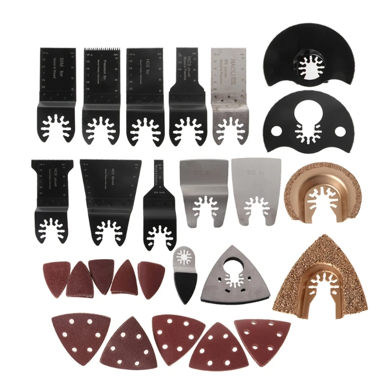 66 Pcs/Set Oscillating Multi Tool Saw Blades for Fein Multimaster Dremel Bosch Makita
66 Pcs/Set Oscillating Multi Tool Saw Blades for Fein Multimaster Dremel Bosch Makita
