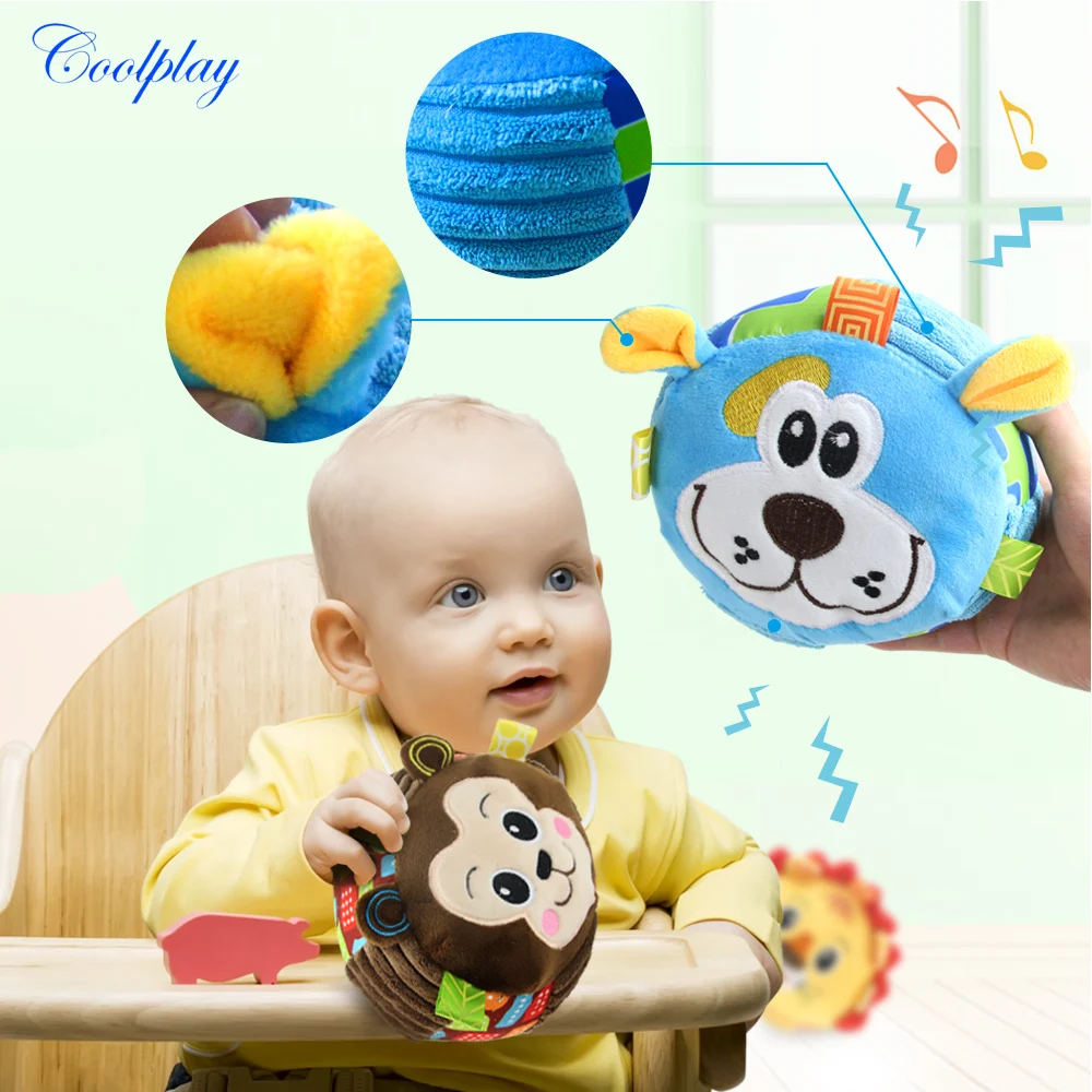 Animal Shape Colorful Children's Ring Bell Ball Baby Cloth Musical Learning Toy for kid Hand Grasp Shaking Rattle Ball }
Animal Shape Colorful Children's Ring Bell Ball Baby Cloth Musical Learning Toy for kid Hand Grasp Shaking Rattle Ball }