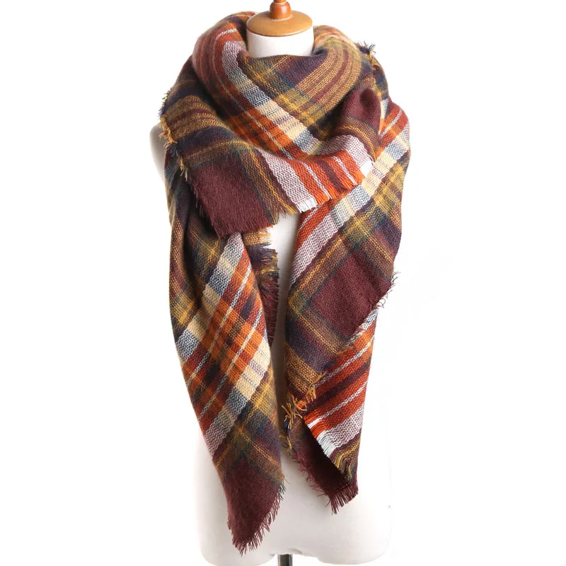 2018 Fashion Brand Women Scarf Square Brown Plaid Cashmere Warm in Winter Shawls and Wraps womens scarfs fashionable 140cmx140
2018 Fashion Brand Women Scarf Square Brown Plaid Cashmere Warm in Winter Shawls and Wraps womens scarfs fashionable 140cmx140