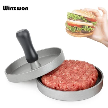 1Set Round Shape Hamburger Press Aluminum Alloy Burger Press Hamburger Maker Mold Meat Beef Grill Stuffed Burger Press Machine
1Set Round Shape Hamburger Press Aluminum Alloy Burger Press Hamburger Maker Mold Meat Beef Grill Stuffed Burger Press Machine