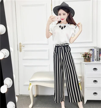 Korean Brief Striped Patchwork Women's Sets Elegant Casual Strapless Twinset Sexy Open Side Split Pocket Belt Conjunto Feminino
Korean Brief Striped Patchwork Women's Sets Elegant Casual Strapless Twinset Sexy Open Side Split Pocket Belt Conjunto Feminino