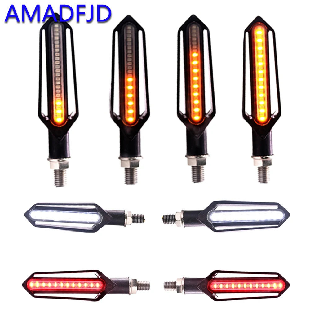 AMADFJD Led Motorcycle Turn Signals Universal Motorcycle Flasher Blinker DRL Flowing Turn Signal Stop Signal Indicator For GSX
AMADFJD Led Motorcycle Turn Signals Universal Motorcycle Flasher Blinker DRL Flowing Turn Signal Stop Signal Indicator For GSX