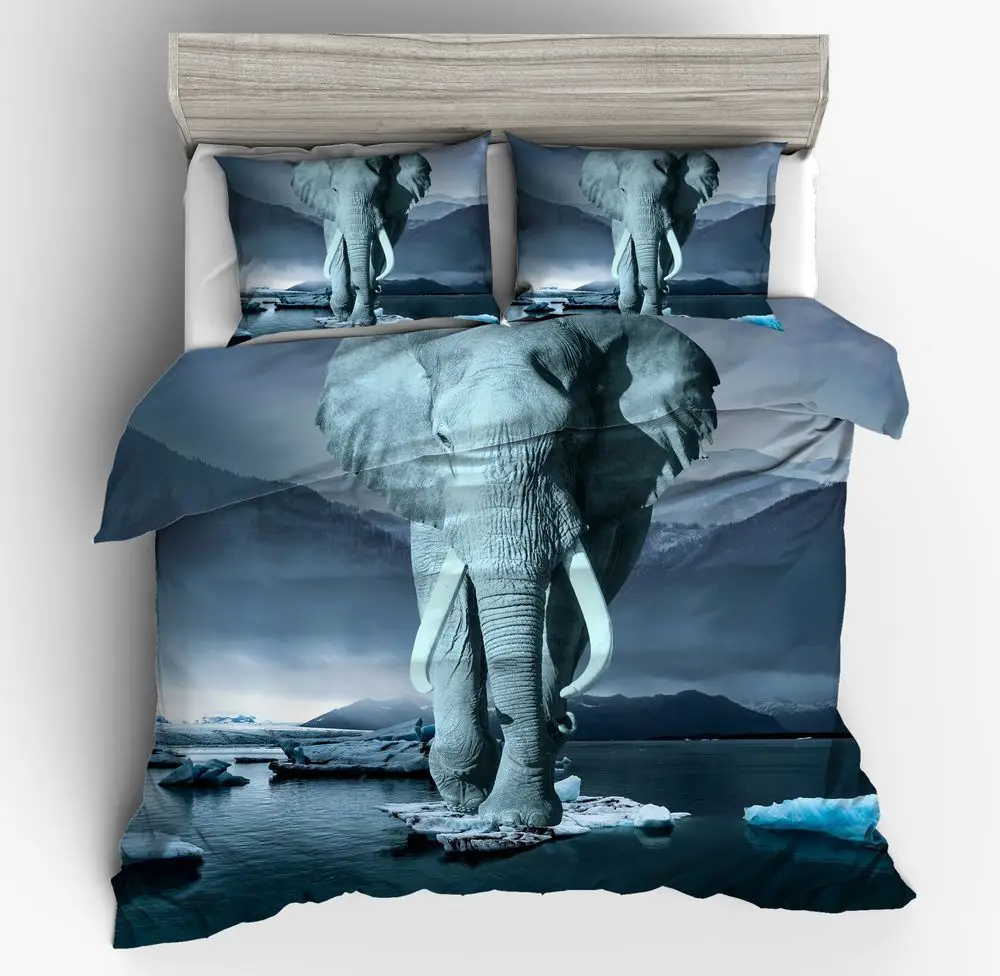 Duvet Cover Primitive elephant simple wind 2/3pcs British Style Family student dormitory Quilt cover pillowcase
Duvet Cover Primitive elephant simple wind 2/3pcs British Style Family student dormitory Quilt cover pillowcase