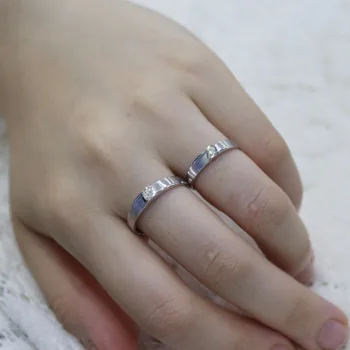 LASAMERO Rings for Men and Women 0.058CT Round Cut Natural Diamond Ring Couple Rings 18k white Gold Engagement Wedding Ring
LASAMERO Rings for Men and Women 0.058CT Round Cut Natural Diamond Ring Couple Rings 18k white Gold Engagement Wedding Ring
