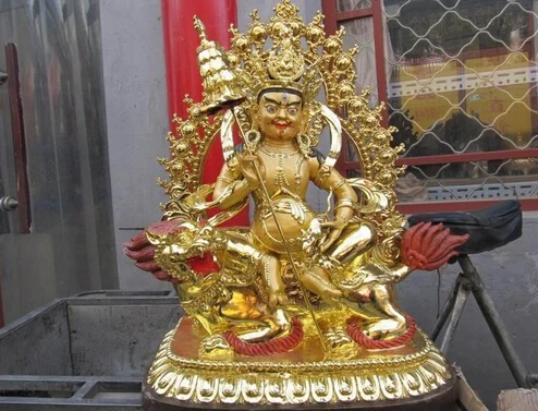bir 004323 26"Tibet Buddhism Pure Bronze Copper painted Gild Vaishravana Buddha Statue
bir 004323 26"Tibet Buddhism Pure Bronze Copper painted Gild Vaishravana Buddha Statue