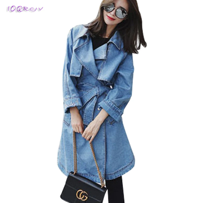 spring fashion female trench coat women elegant women's windbreake Bow tie belt denim women coat slim long coats IOQRCJV T198
spring fashion female trench coat women elegant women's windbreake Bow tie belt denim women coat slim long coats IOQRCJV T198