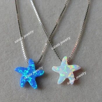 20pcs/lot Mix Colors 11x12mm Starfish Opal Necklace 925 Sterling Silver Seastar Opal Necklace Beach Opal Necklace for Gift 
20pcs/lot Mix Colors 11x12mm Starfish Opal Necklace 925 Sterling Silver Seastar Opal Necklace Beach Opal Necklace for Gift
