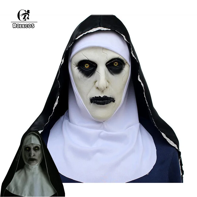 Косплей маска ROLECOS The Nun Маскарадная валака демона монашя на Хэллоуин аксессуары