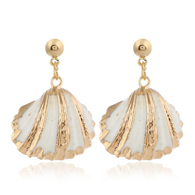 2019 3rd Season Nature Shell Scallop Earrings Gold Color Plated Fashion Bohemia Jewelry Pendant Drop Earrings for Women Holiday
2019 3rd Season Nature Shell Scallop Earrings Gold Color Plated Fashion Bohemia Jewelry Pendant Drop Earrings for Women Holiday