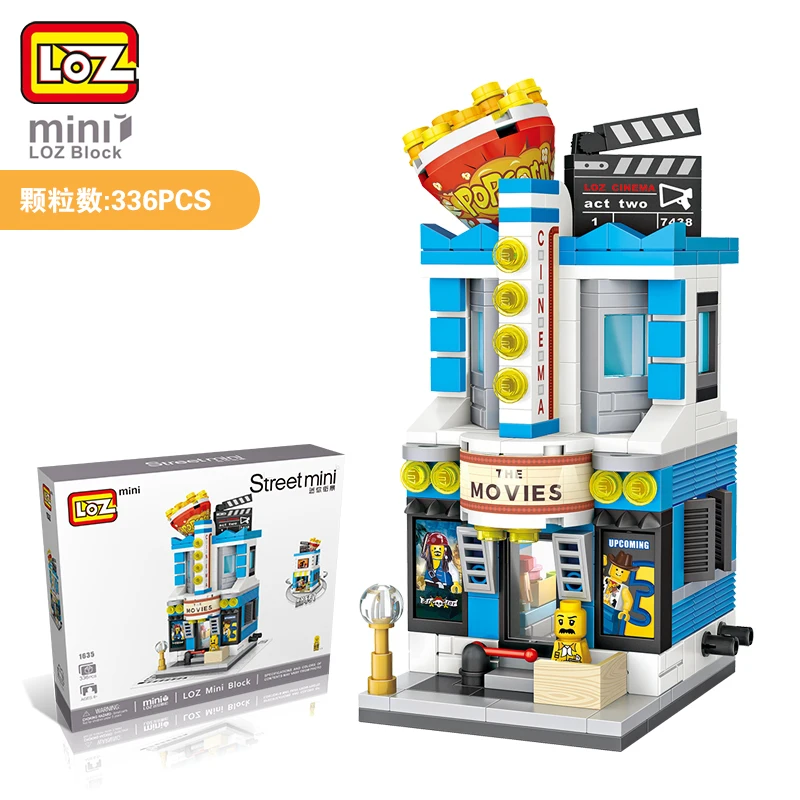 LOZ 1635 Mini Blocks Brick Toy Cinema Model Movie Theater Cine Architecture Building Blocks City Street View Bricks
LOZ 1635 Mini Blocks Brick Toy Cinema Model Movie Theater Cine Architecture Building Blocks City Street View Bricks