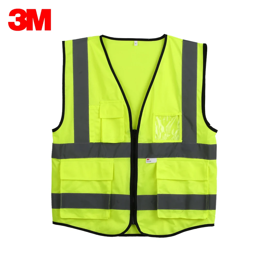 3M 10907 Reflective Vest Security Work Clothes Safety Vest Waistcoat with Pockets Zipper Motorcycle Cycling Warning Day Night
3M 10907 Reflective Vest Security Work Clothes Safety Vest Waistcoat with Pockets Zipper Motorcycle Cycling Warning Day Night