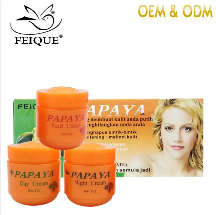 Papaya WHITENINGOR BLACK SKIN REMOVE MELANIN YELLOW FRECKLE SPOTS CHLOASMA ANTI AGING FACE CARE CREAM DESPECKLE ABC SET
Papaya WHITENINGOR BLACK SKIN REMOVE MELANIN YELLOW FRECKLE SPOTS CHLOASMA ANTI AGING FACE CARE CREAM DESPECKLE ABC SET