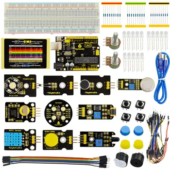 Keyestudio Sensor starter Kit- K3 For Arduino Education Learning Kit + UNO R3+DHT11+DS3231+Color sensor/19 Projects
Keyestudio Sensor starter Kit- K3 For Arduino Education Learning Kit + UNO R3+DHT11+DS3231+Color sensor/19 Projects