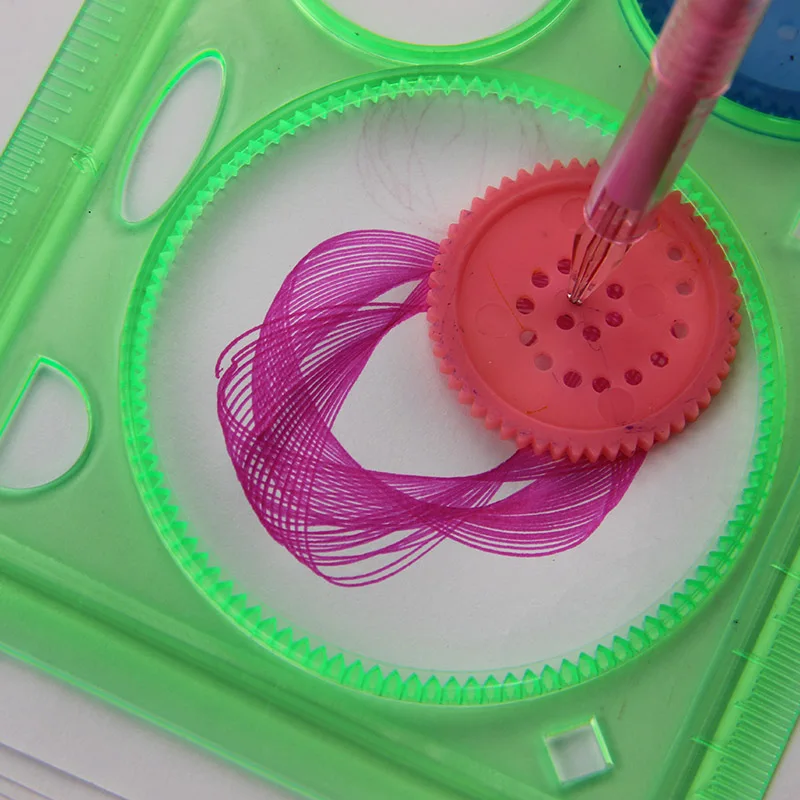 2PCS/Set Spirograph Geometric Ruler Learning Drawing Tool Stationery for Student Drawing Set Creative Gift
2PCS/Set Spirograph Geometric Ruler Learning Drawing Tool Stationery for Student Drawing Set Creative Gift