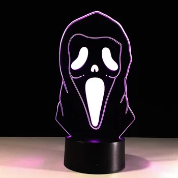 LED Halloween mask 3D lights 7 color touch led table lights creative products night light
LED Halloween mask 3D lights 7 color touch led table lights creative products night light