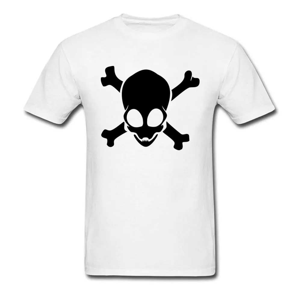 Tops Shirts Alien Crossbones April FOOL DAY 2018 Fashion Summer Short Sleeve Cotton O-Neck Mens T Shirt Summer T Shirts Alien Crossbones white