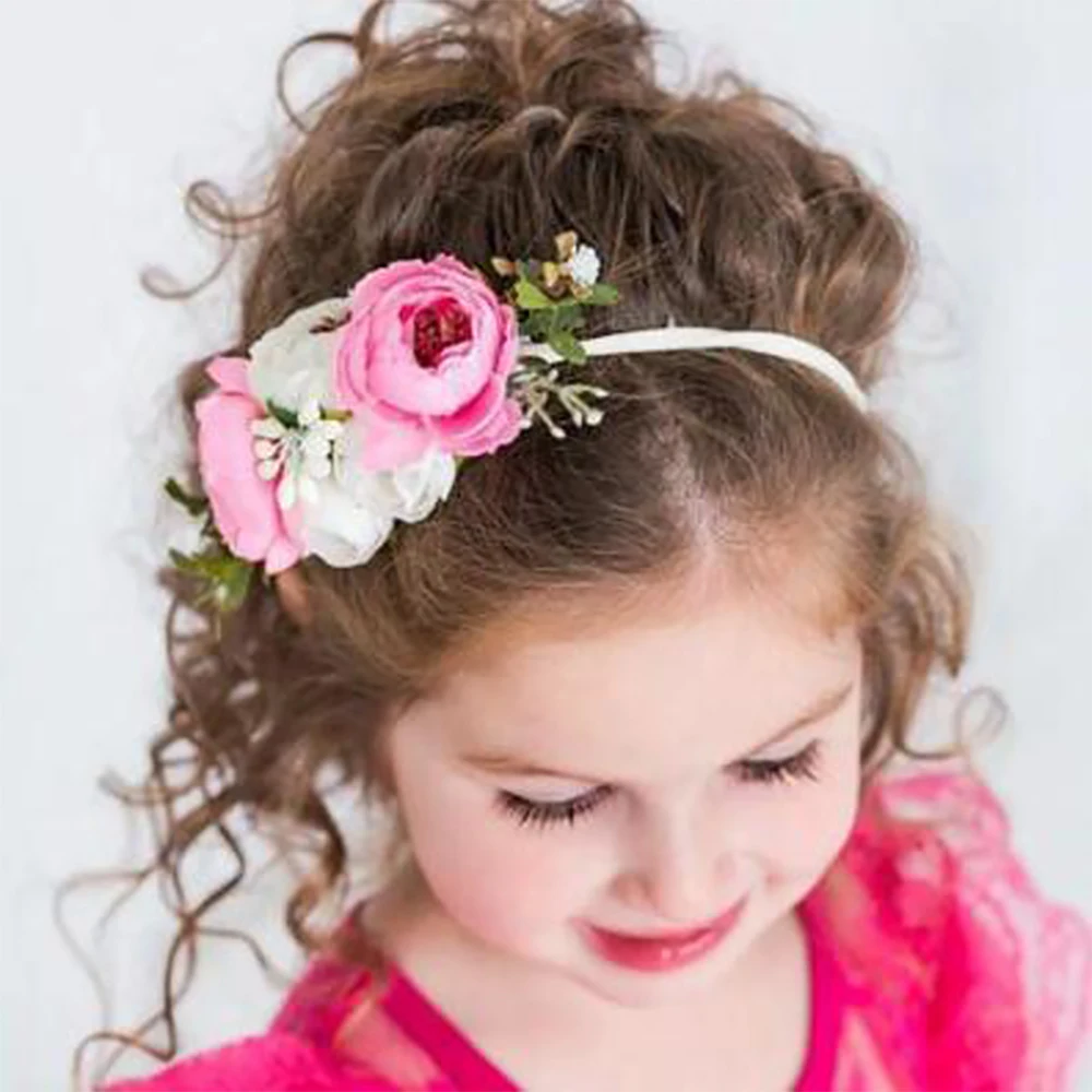 Summer Flower Crown Headband For Kids Solid Soft Nylon Elastic Hairbands Bohemian Wreath Head Bands Baby Girl Hair Accessories
Summer Flower Crown Headband For Kids Solid Soft Nylon Elastic Hairbands Bohemian Wreath Head Bands Baby Girl Hair Accessories