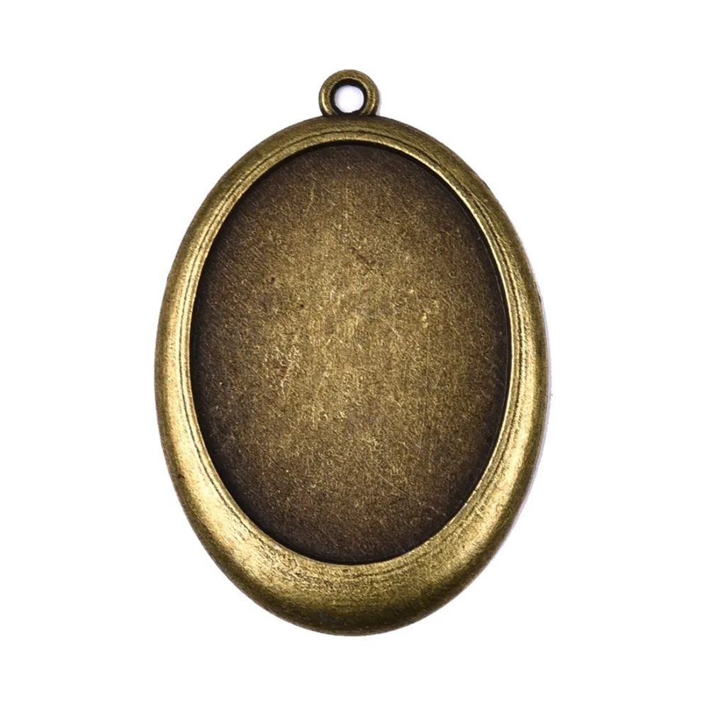 5Pcs/lot Zinc Alloy Pendant Cabochon Setting 30x40mm Flat Oval Bezel Antique Bronze Cameo Gem Base Jewelry Making DIY Components
5Pcs/lot Zinc Alloy Pendant Cabochon Setting 30x40mm Flat Oval Bezel Antique Bronze Cameo Gem Base Jewelry Making DIY Components