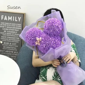 25cm Rose Bear Wedding Party Decoration Valentine's Day Gift Cute Cartoon Super Girlfriend Kid Gift Love Bear Dolls Present
25cm Rose Bear Wedding Party Decoration Valentine's Day Gift Cute Cartoon Super Girlfriend Kid Gift Love Bear Dolls Present