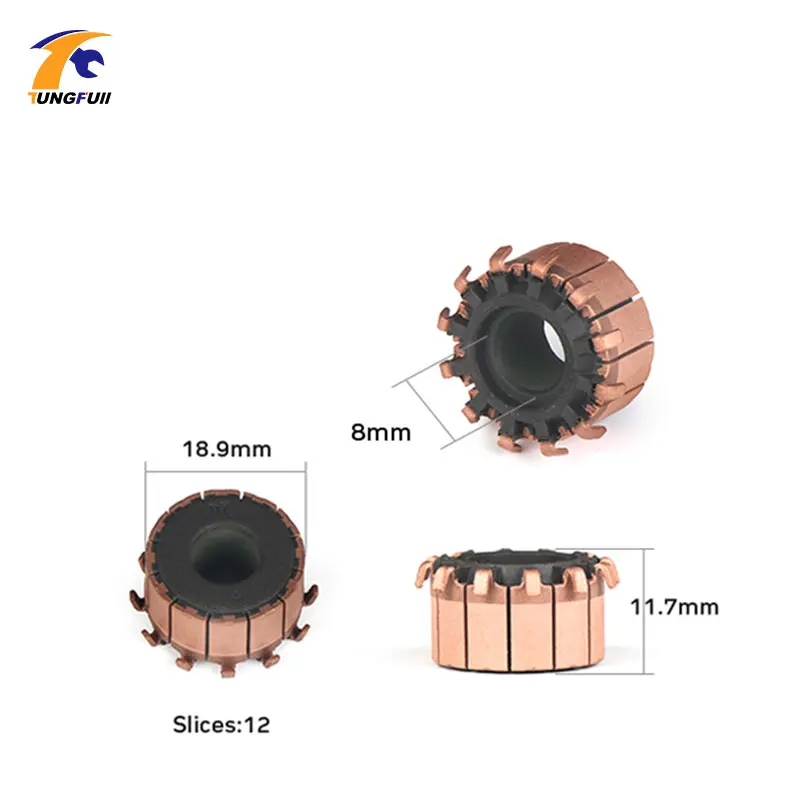 TUNGFULL 18.9x8x11.7mm 2Pcs Copper Rod Alternator Motor Collector Copper Tones Brass Engine Collector Armature Reversing Parts
TUNGFULL 18.9x8x11.7mm 2Pcs Copper Rod Alternator Motor Collector Copper Tones Brass Engine Collector Armature Reversing Parts
