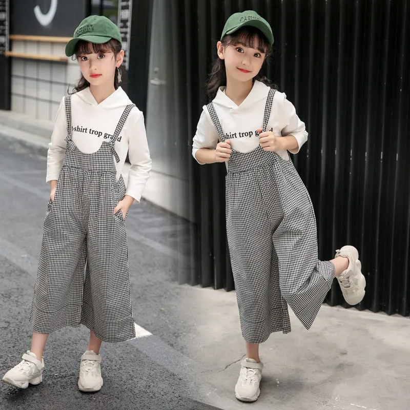 Girls spring Clothing Set Kids Clothes Cotton Suit For Girl 6 8 12 13 14 Years Children's Costumes Casual Sweatshirt+Jumpsuit 
Girls spring Clothing Set Kids Clothes Cotton Suit For Girl 6 8 12 13 14 Years Children's Costumes Casual Sweatshirt+Jumpsuit