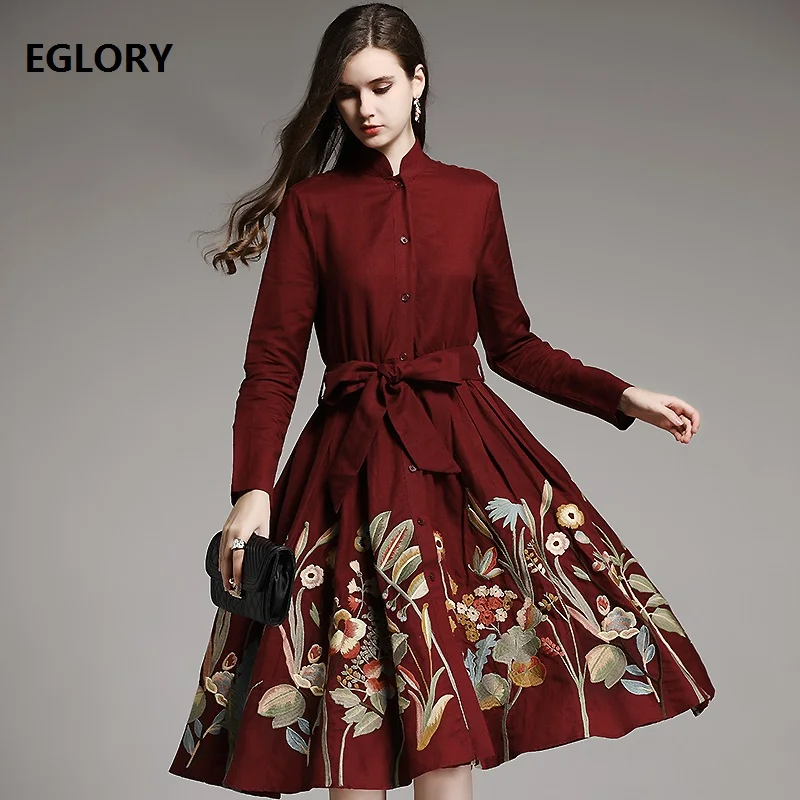 100%Linen Wome's Dress Luxurious 2018 Autumn Winter Spring Lady Exquisite Embroidery Long Sleeve Party Gorgeous Dress Trench 3XL
100%Linen Wome's Dress Luxurious 2018 Autumn Winter Spring Lady Exquisite Embroidery Long Sleeve Party Gorgeous Dress Trench 3XL