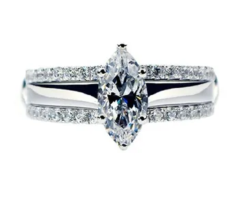 1Ct Monumental Bridal Set NSCD lovely Diamond Rings for Wedding Pleasant Ring 925 Silver Platinum Plated Jewelry for Friend
1Ct Monumental Bridal Set NSCD lovely Diamond Rings for Wedding Pleasant Ring 925 Silver Platinum Plated Jewelry for Friend