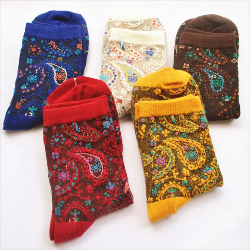1Pair Vintage Print Socks Unisex Women Men Elastic Cotton Knitted Socks Autumn Winter Accessories
1Pair Vintage Print Socks Unisex Women Men Elastic Cotton Knitted Socks Autumn Winter Accessories