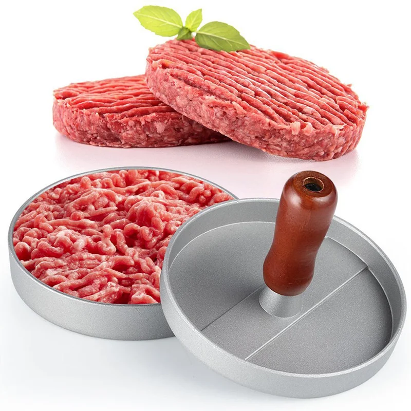 New Aluminium DIY Hamburger Mold Maker with Wooden Handle Multi-function Sandwich Meat Kitchen Bake Tools DIY Home Cooking Tools
New Aluminium DIY Hamburger Mold Maker with Wooden Handle Multi-function Sandwich Meat Kitchen Bake Tools DIY Home Cooking Tools