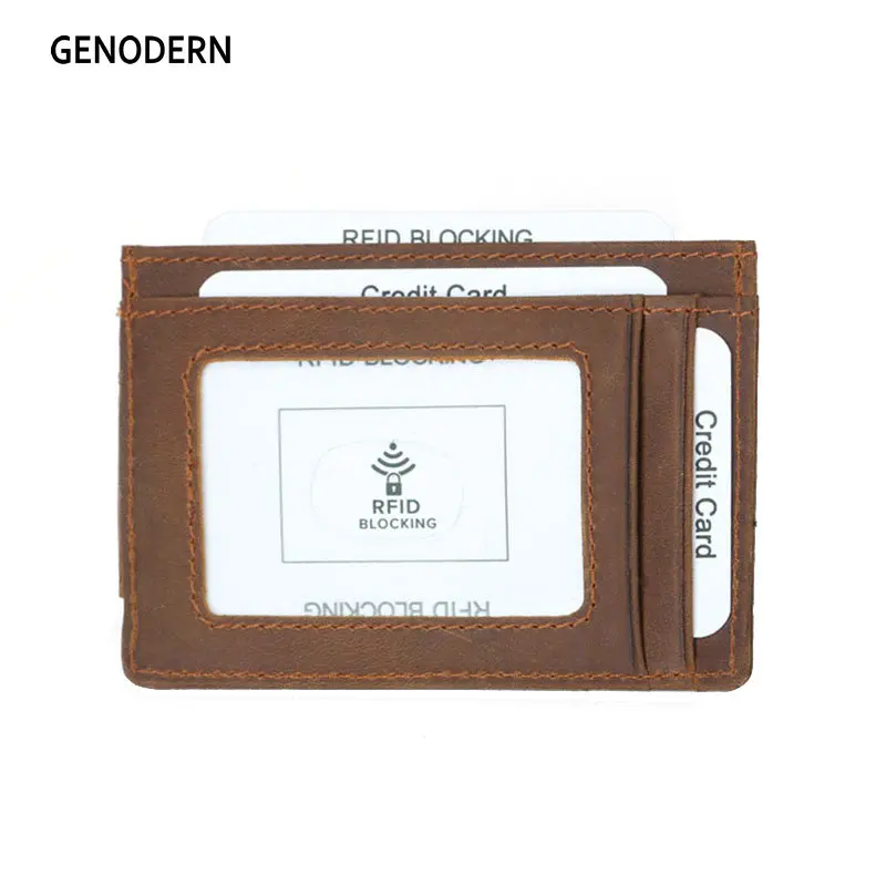 GENODERN Genuine Leather Magnetic Front Pocket Money Clip Wallet RFID Blocking Strong Magnet Thin Wallet
GENODERN Genuine Leather Magnetic Front Pocket Money Clip Wallet RFID Blocking Strong Magnet Thin Wallet